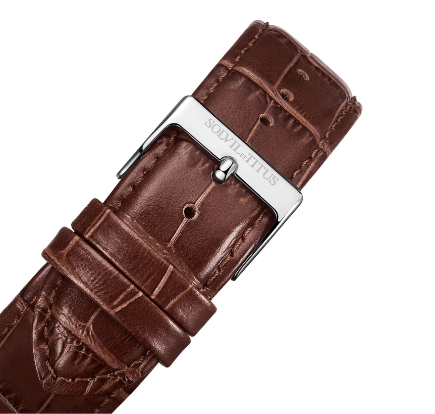 Barista Multi-Function with Day Night Indicator Quartz Leather Watch W06-03219-008 - Image 4
