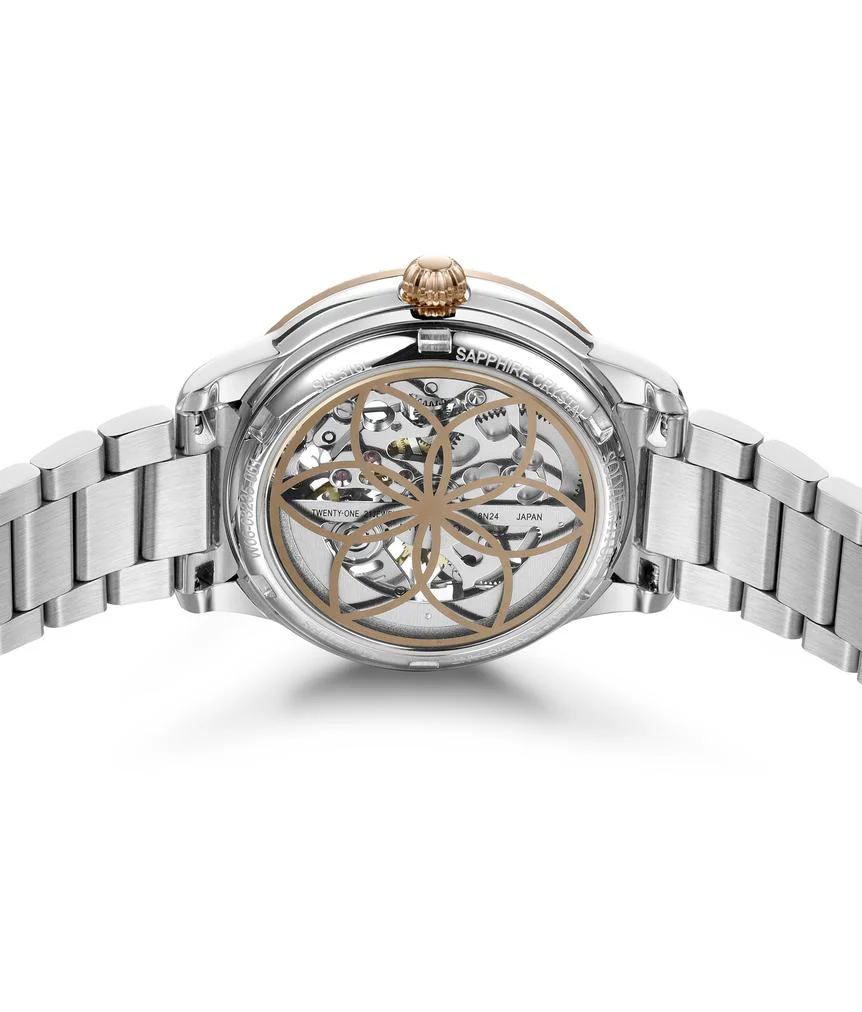 Classic 3 Hands Mechanical Skeleton Stainless Steel Watch (W06-03235-001) - Image 3