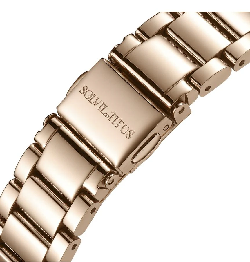 Classic 3 Hands Mechanical Skeleton Stainless Steel Watch (W06-03235-002) - Image 4