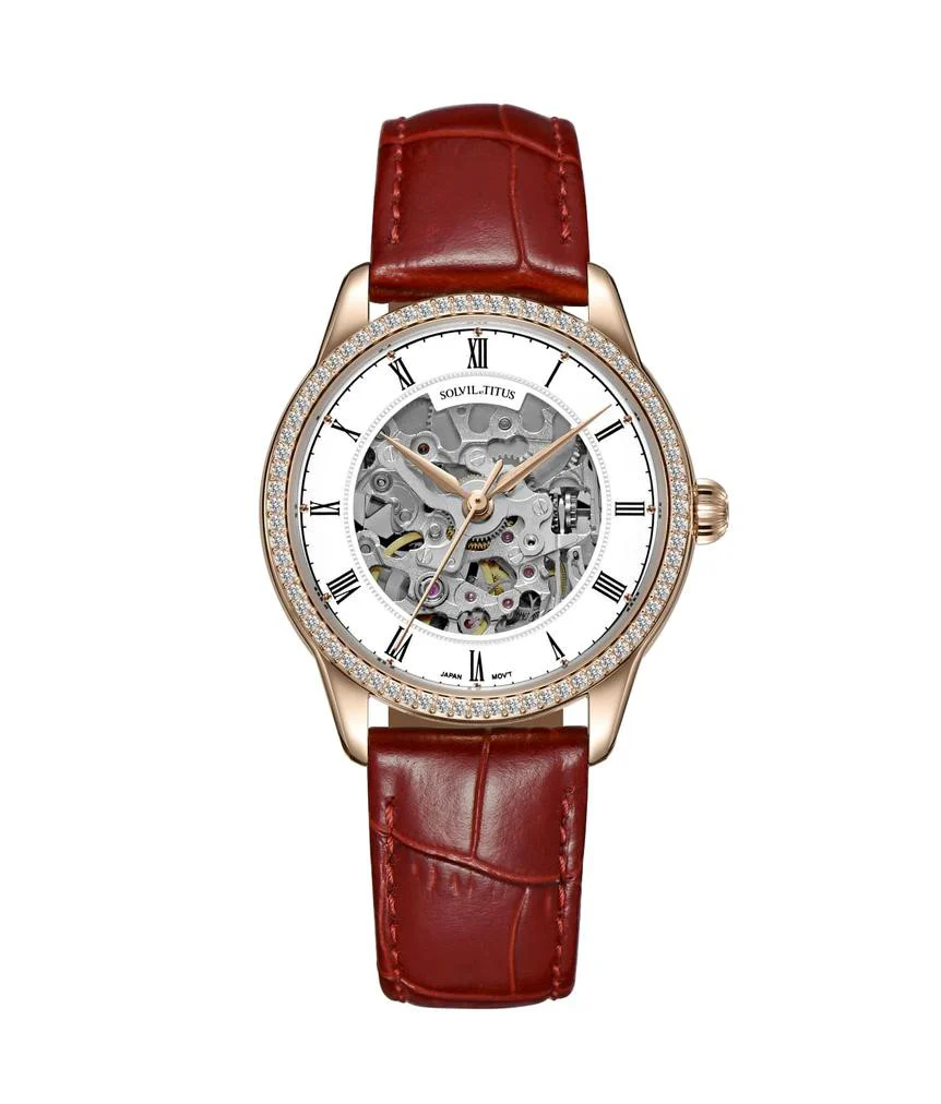 Classic 3 Hands Mechanical Skeleton Stainless Steel Watch (W06-03235-004)