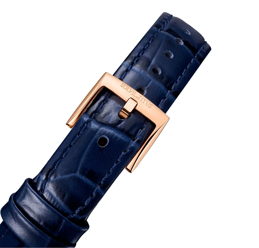 Enlight 3 Hands Mechanical Leather Watch W06-03235-007 - Image 4
