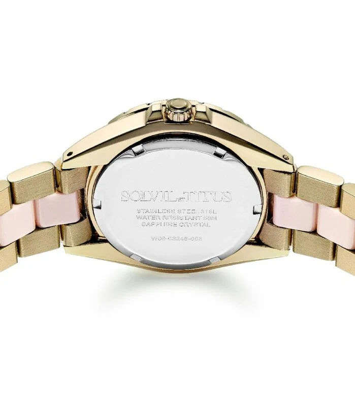 Perse Multi-Function Quartz Stainless Steel with Ceramic Watch (W06-03248-003) - Image 3