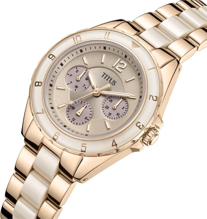 Perse Multi-Function Quartz Stainless Steel with Ceramic Watch (W06-03248-006) - Image 2