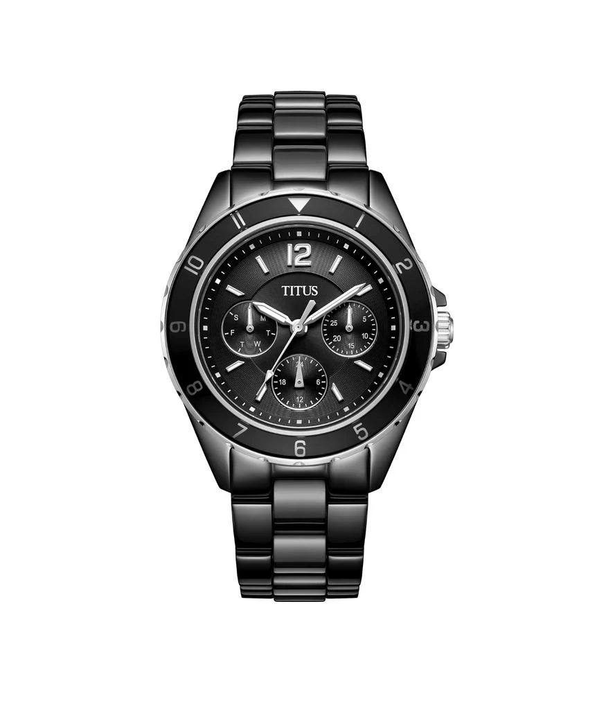 Perse Multi-Function Quartz Stainless Steel with Ceramic Watch (W06-03248-008)
