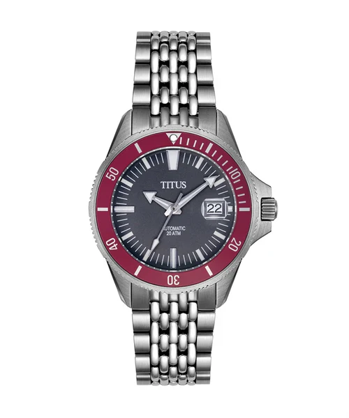 Valor 3 Hands Date Mechanical Stainless Steel Watch (W06-03250-004)