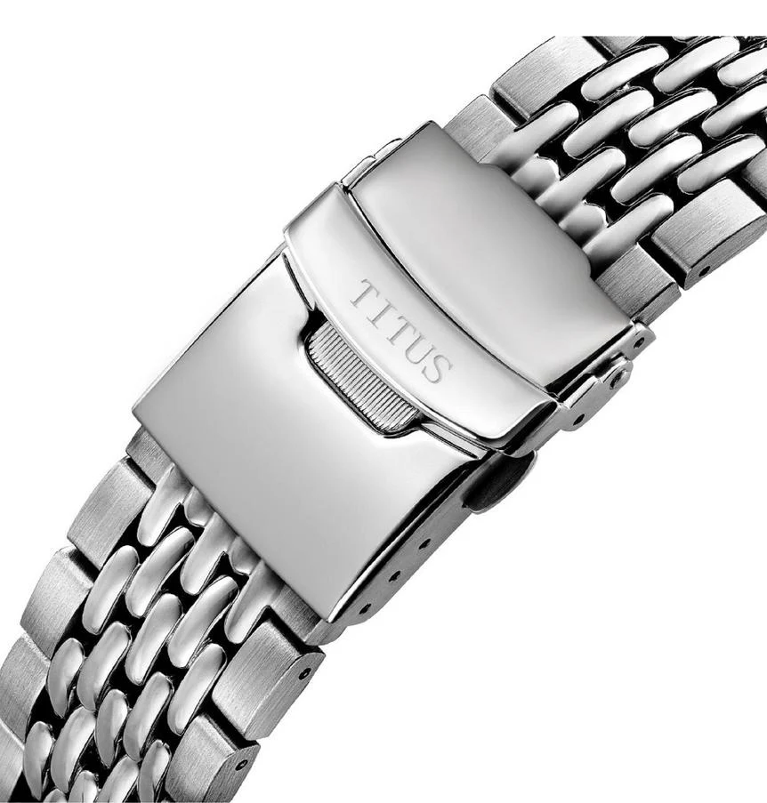Valor 3 Hands Date Mechanical Stainless Steel Watch (W06-03250-004) - Image 4