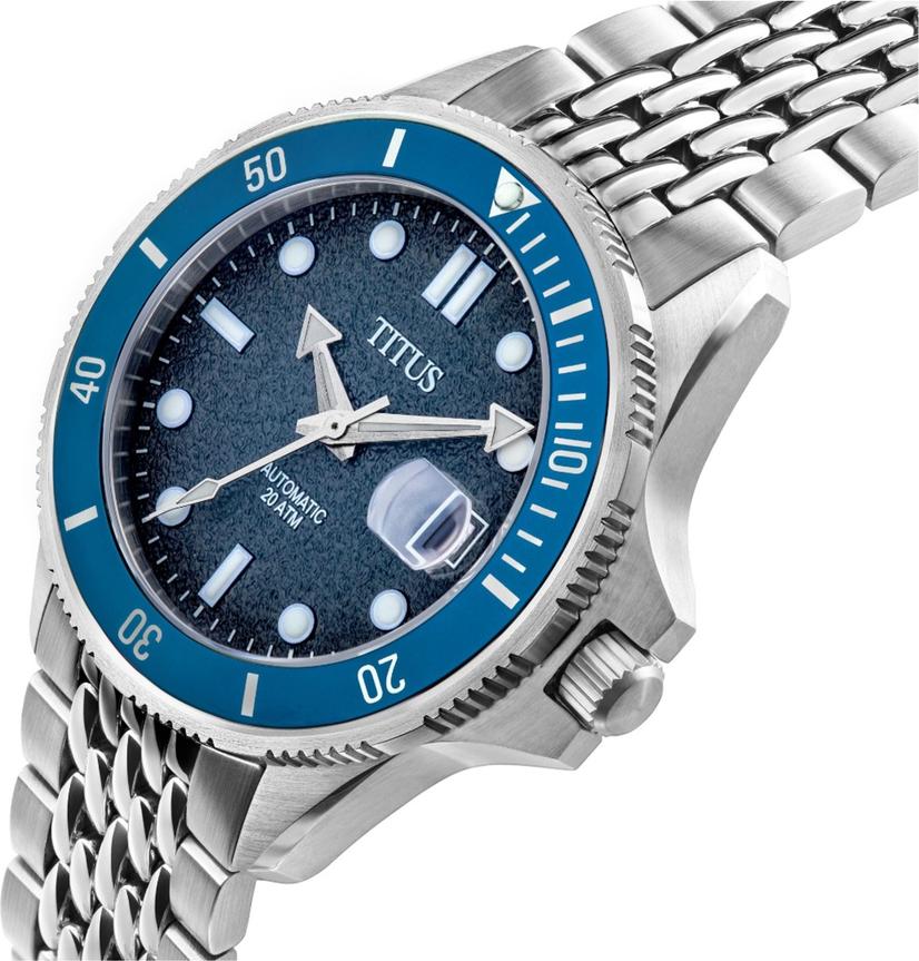 Valor 3 Hands Date Mechanical Stainless Steel Watch (W06-03250-008) - Image 2