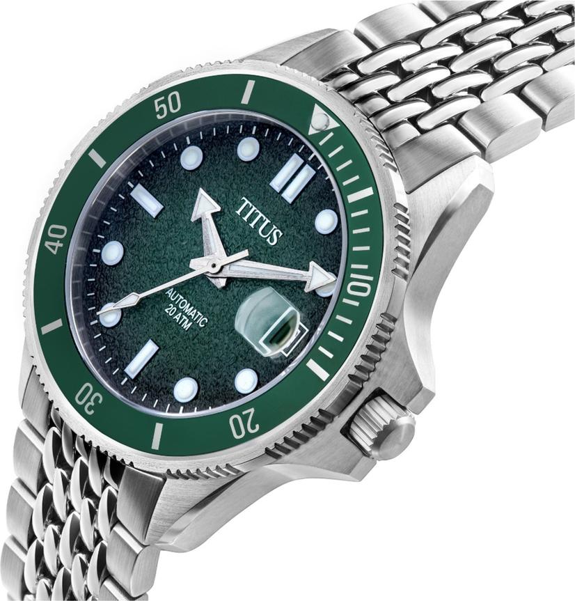 Valor 3 Hands Date Mechanical Stainless Steel Watch (W06-03250-009) - Image 2