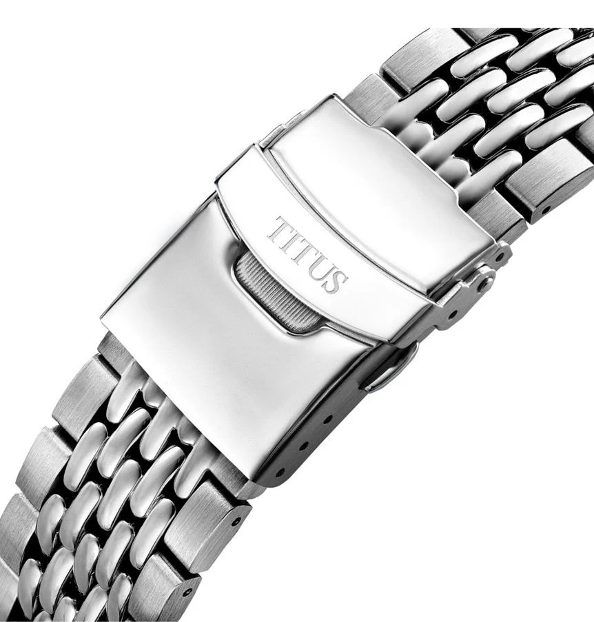 Valor 3 Hands Date Mechanical Stainless Steel Watch (W06-03250-009) - Image 4