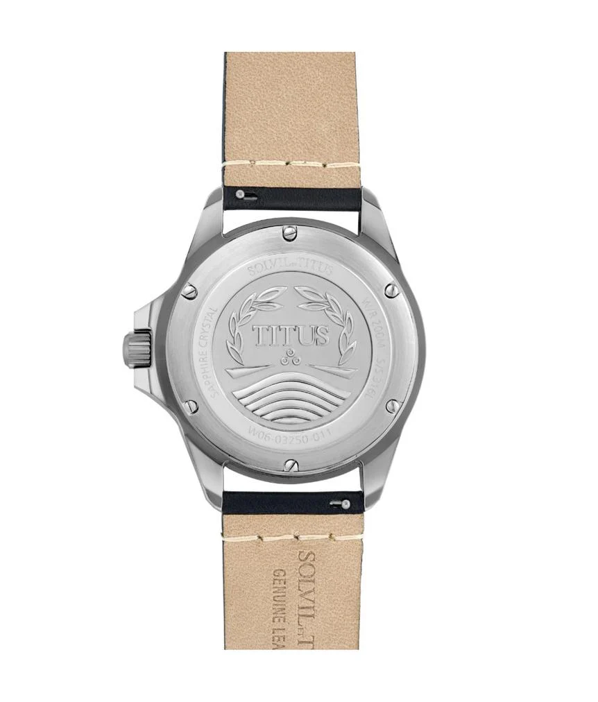 Valor 3 Hands Date Mechanical Leather Watch (W06-03250-011) - Image 3