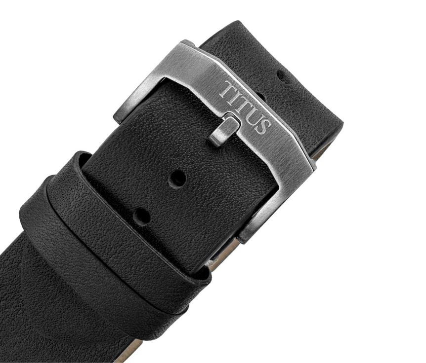 Valor 3 Hands Date Mechanical Leather Watch (W06-03250-011) - Image 4