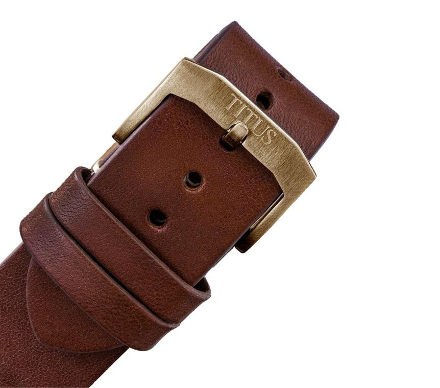 Valor 3 Hands Date Mechanical Leather Watch (W06-03250-012) - Image 4