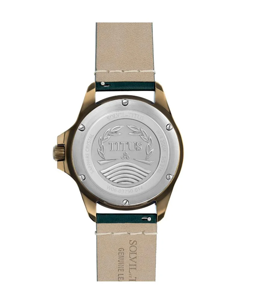 Valor 3 Hands Date Mechanical Leather Watch (W06-03250-014) - Image 3