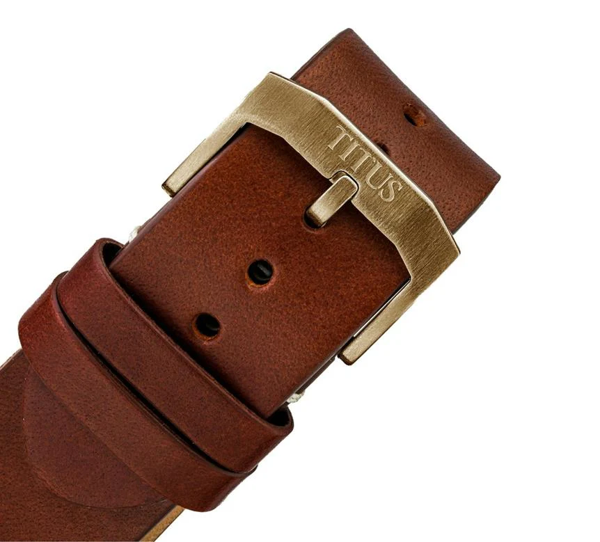 Valor 3 Hands Date Mechanical Leather Watch (W06-03250-015) - Image 4