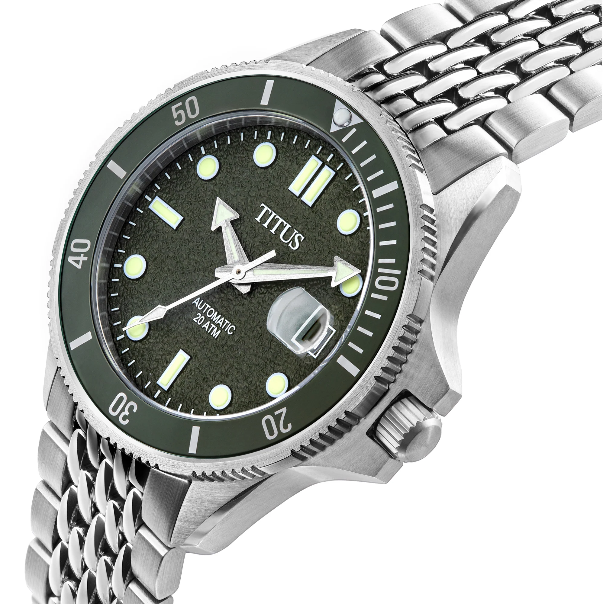 Valor 3 Hands Date Mechanical Stainless Steel Watch (W06-03250-016) - Image 2