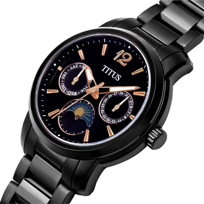 Devot Multi-Function with Day Night Indicator Quartz Stainless Steel Watch (W06-03262-004) - Image 2