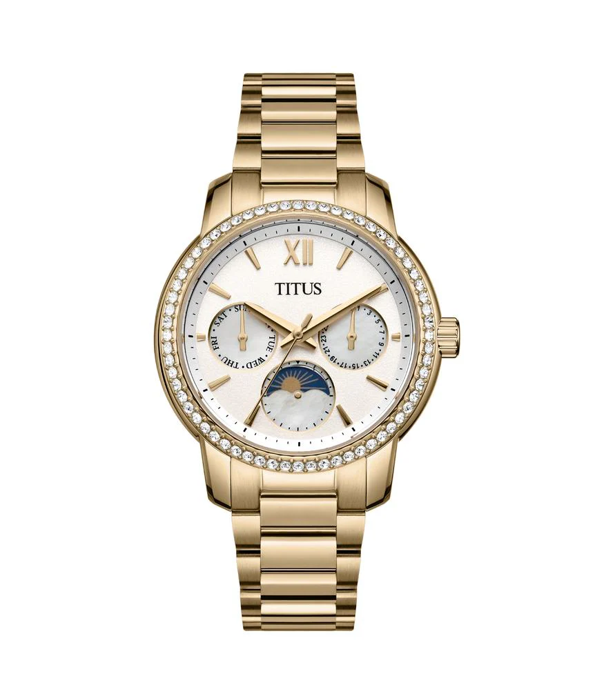Devot Multi-function Day & Night Quartz Stainless Steel Watch  W06-03262-006