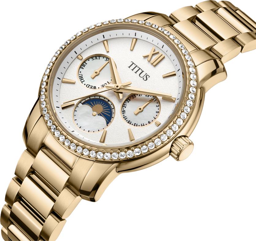 Devot Multi-function Day & Night Quartz Stainless Steel Watch  W06-03262-006 - Image 2