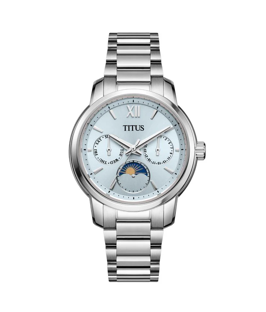 Devot Multi-function Day & Night Quartz Stainless Steel Watch  W06-03262-007