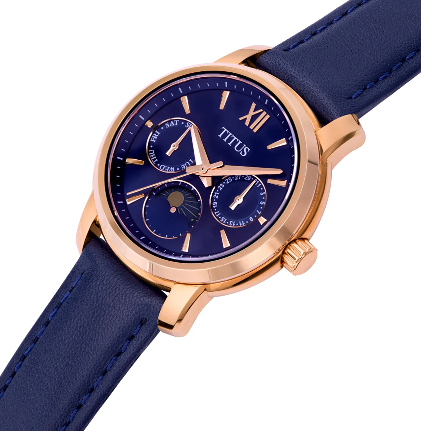 Devot Multi-Function with Day Night Indicator Quartz Leather Watch W06-03263-005 - Image 2