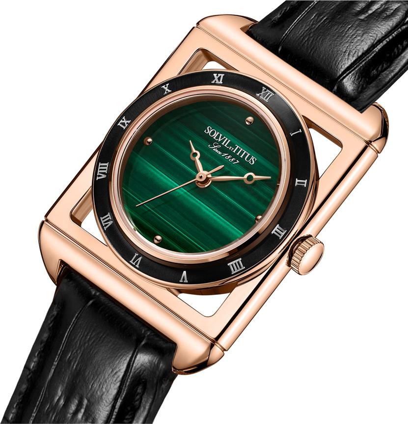 The Letter 3 Hands Quartz Leather Watch (W06-03266-005) - Image 2