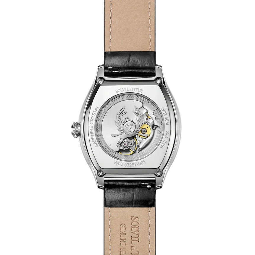 Barrique Multi-Function Mechanical Leather Watch W06-03267-001 - Image 3
