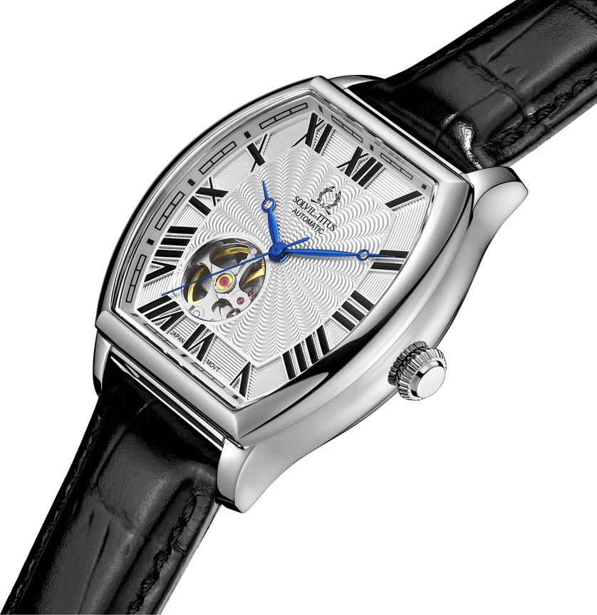 Barrique 3 Hands Mechanical Leather Watch W06-03268-001 - Image 2