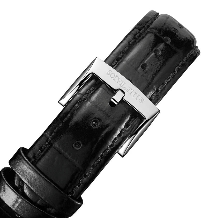 Barrique 3 Hands Mechanical Leather Watch W06-03268-001 - Image 4