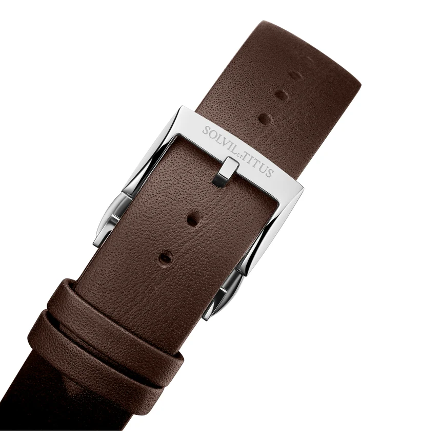 Enlight 3 Hands Mechanical Skeleton Leather Watch (W06-03277-004) - Image 4