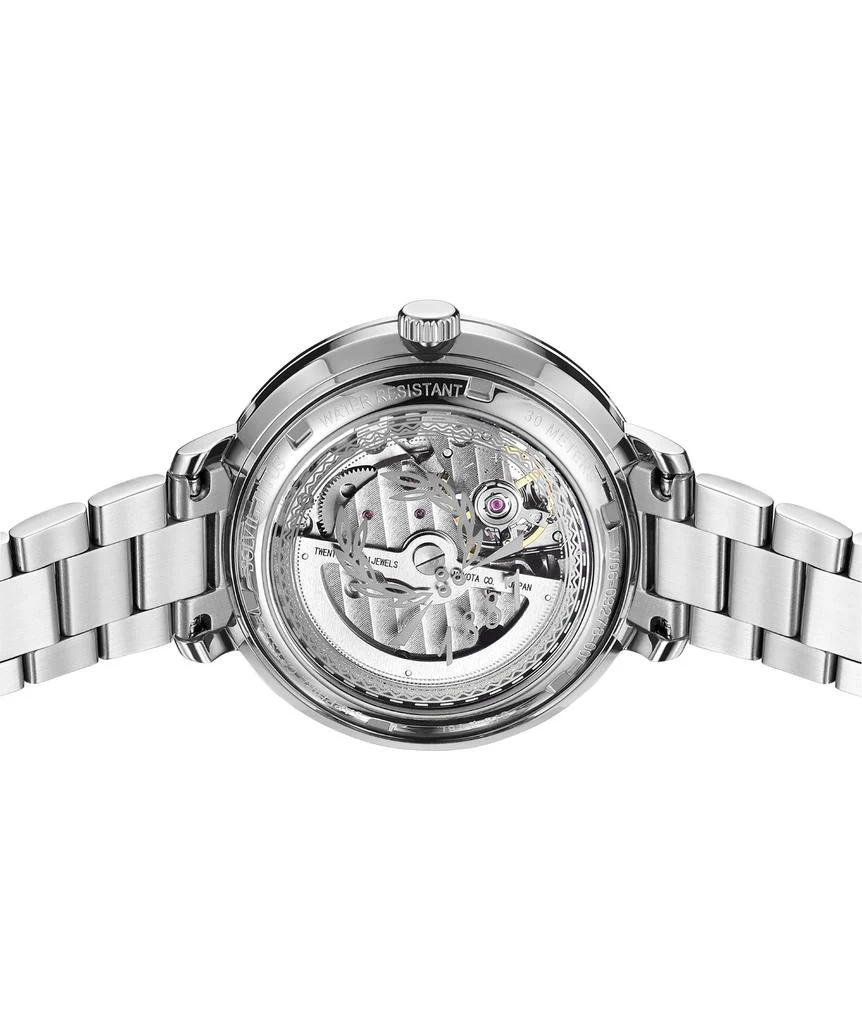 Enlight 3 Hands Skeleton Mechanical Stainless Steel Watch  W06-03278-007 - Image 3