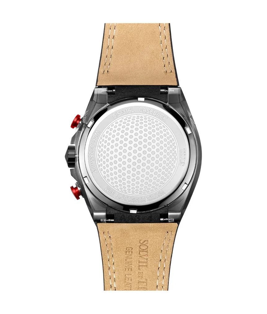 Modernist Chronograph Quartz Leather Watch (W06-03285-001) - Image 3
