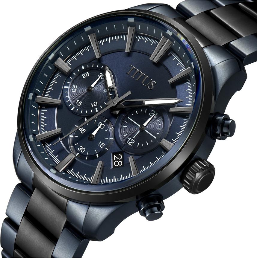 Saber Chronograph Quartz Stainless Steel Watch W06-03286-010 - Image 2