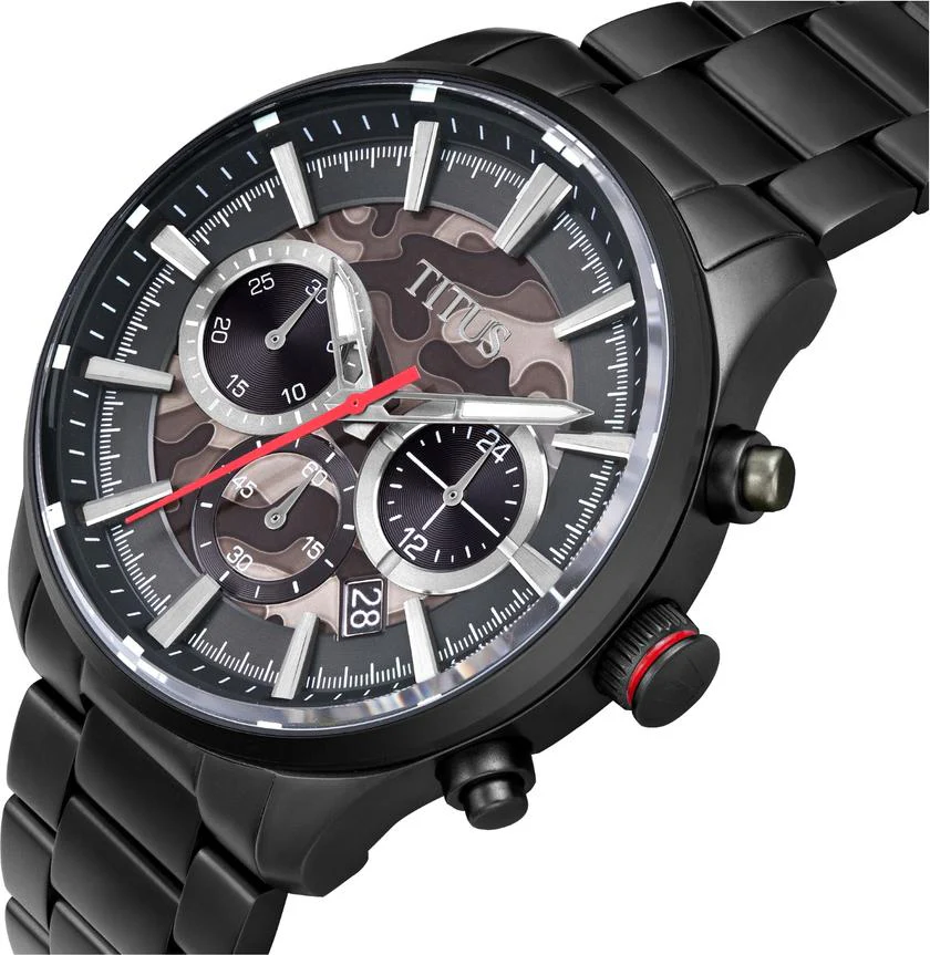 Saber Chronograph Quartz Stainless Steel Watch  W06-03287-007 - Image 2