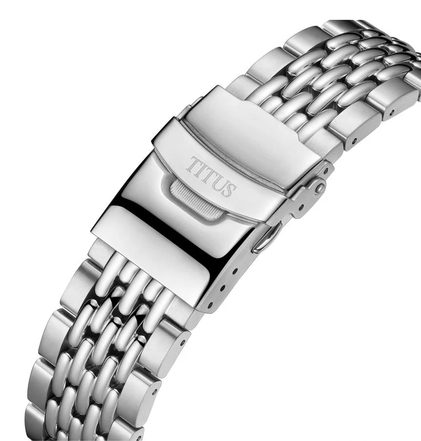 Valor 3 Hands Mechanical Skeleton Stainless Steel Watch (W06-03296-001) - Image 4