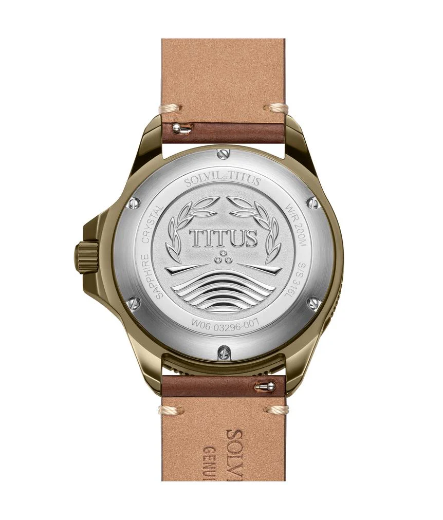 Valor 3 Hands Mechanical Skeleton Leather Watch (W06-03296-007) - Image 3