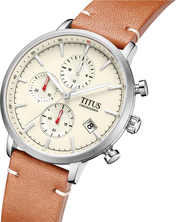 Nordic Tale Chronograph Quartz Leather Watch (W06-03298-002) - Image 2