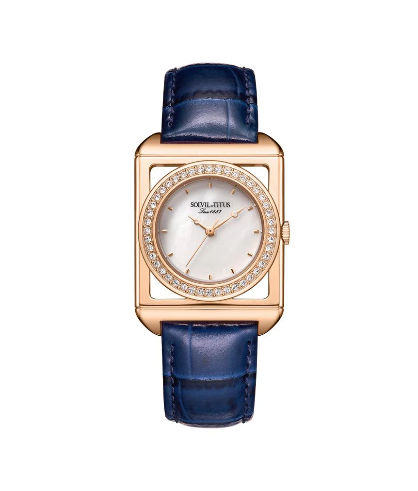 The Letter 3 Hands Quartz Leather Watch (W06-03302-002)