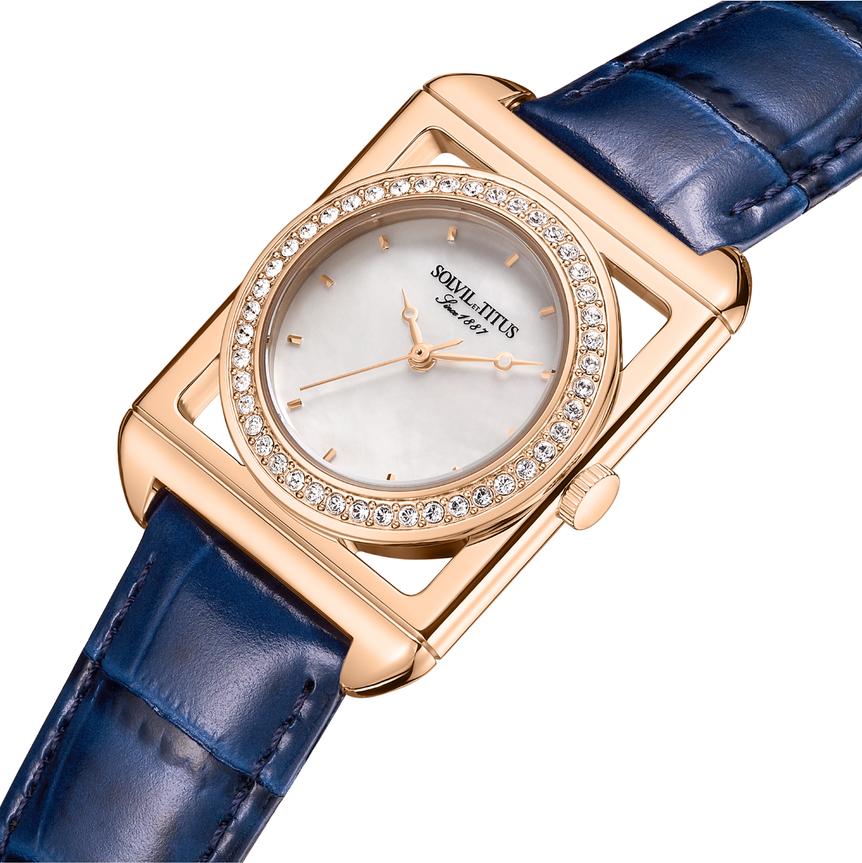 The Letter 3 Hands Quartz Leather Watch (W06-03302-002) - Image 2
