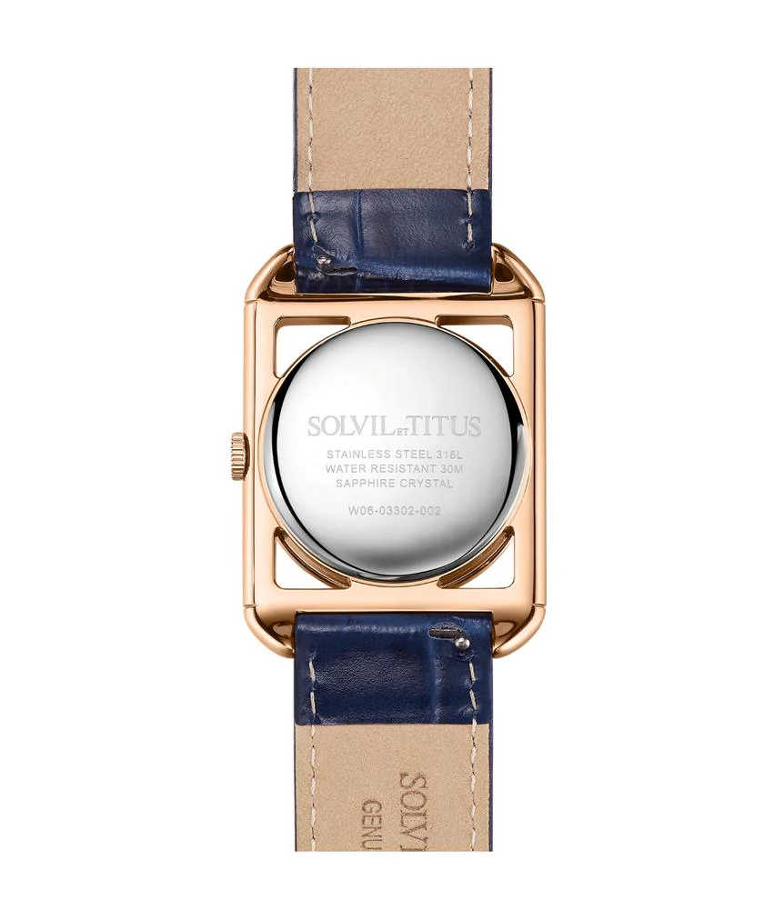 The Letter 3 Hands Quartz Leather Watch (W06-03302-002) - Image 3