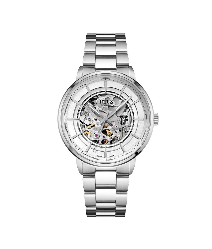 Enlight 3 Hands Mechanical Skeleton Stainless Steel Watch (W06-03305-001)