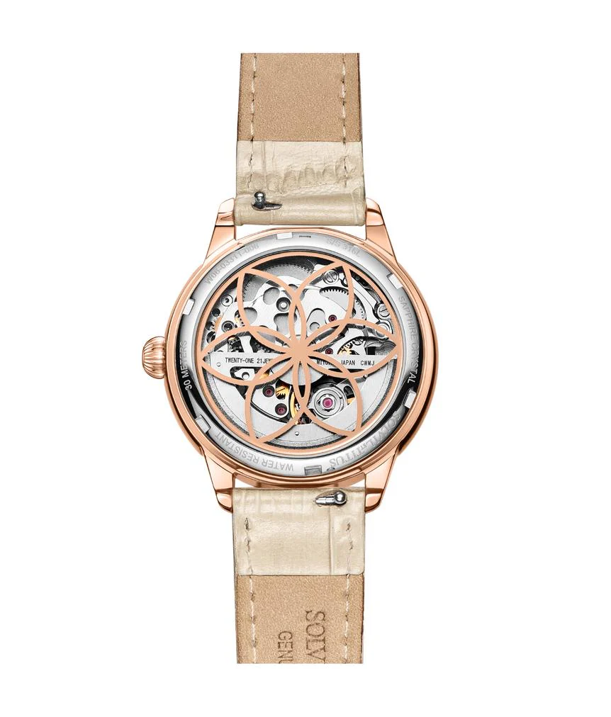 Classic 3 Hands Skeleton Mechanical Leather Watch (W06-03311-006) - Image 3