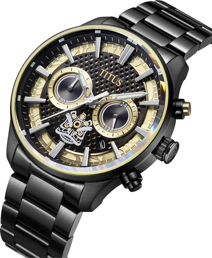 Saber "Lion Dance" Chronograph Quartz Stainless Steel Watch W06-03318-002 - Image 2