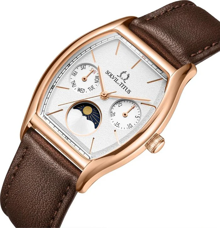 Barista Multi-Function with Day Night Indicator Quartz Leather Watch (W06-03324-002) - Image 2