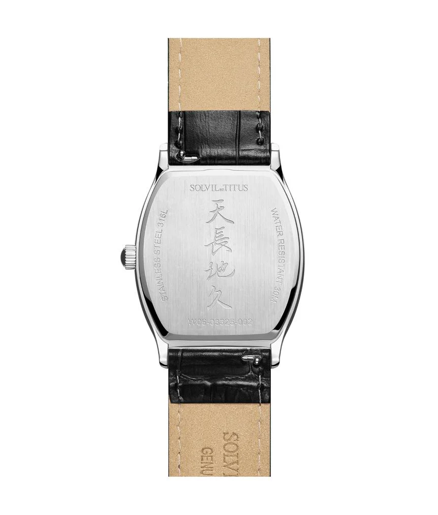Barista 3 Hands Date Quartz Leather Watch (W06-03325-002) - Image 3
