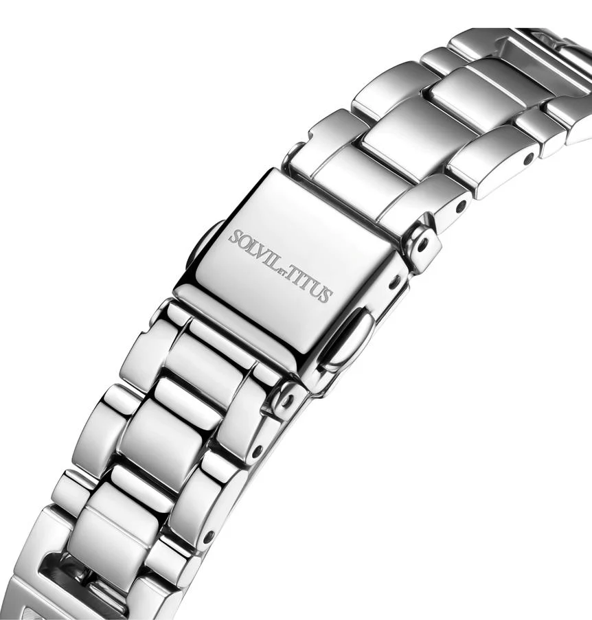 Barista 3 Hands Date Quartz Stainless Steel Watch  W06-03326-011 - Image 4