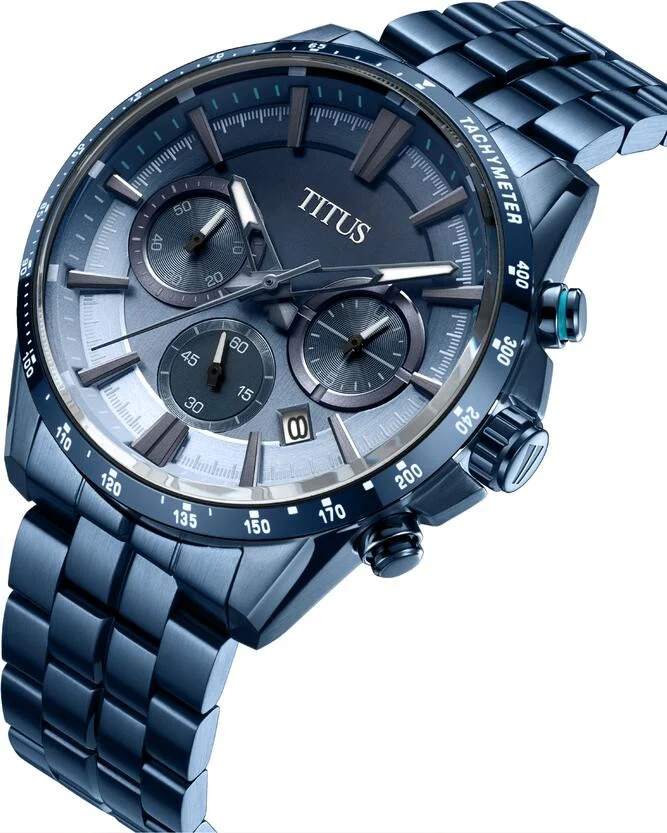 Saber Chronograph Quartz Stainless Steel Watch (W06-03327-002) - Image 2