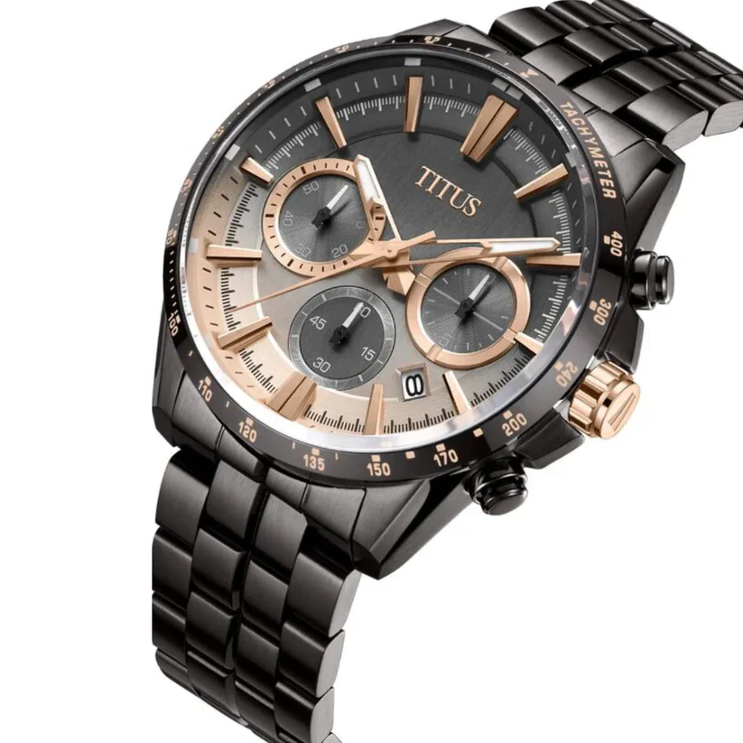 Saber Chronograph Quartz Stainless Steel Watch (W06-03327-006) - Image 2