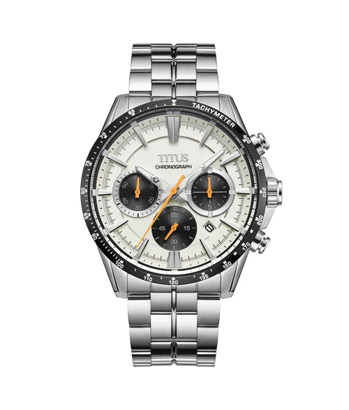 Saber Chronograph Quartz Stainless Steel Watch (W06-03337-002)