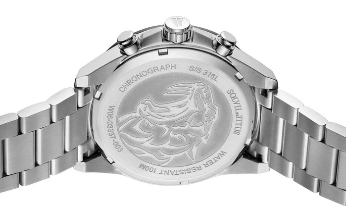 Saber Chronograph Quartz Stainless Steel Watch (W06-03337-003) - Image 3