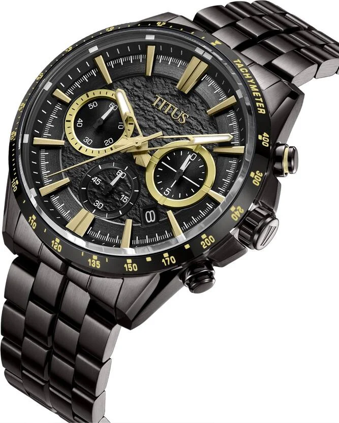 Saber Chronograph Quartz Stainless Steel Watch (W06-03337-009) - Image 2